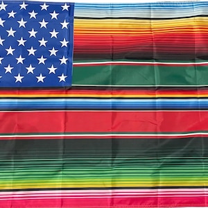 Double-Sided Serape Flag (Matching sides)-READ DESCRIPTION