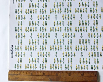 Dollhouse Wallpaper 1:12 Scale, Vintage Toy Soldiers Print