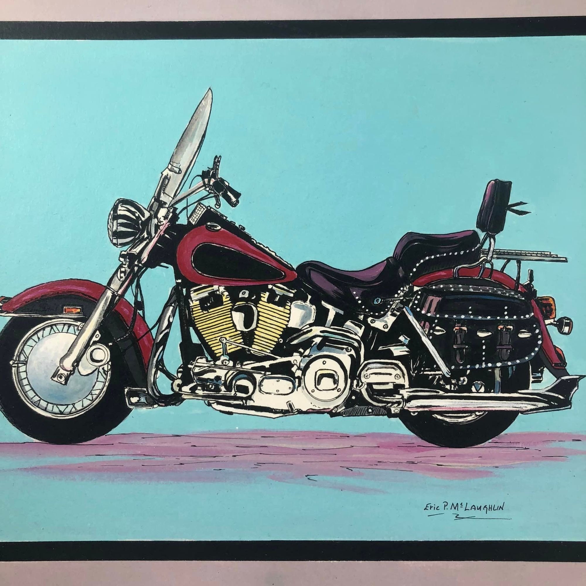 Harley Heritage Poster - Etsy