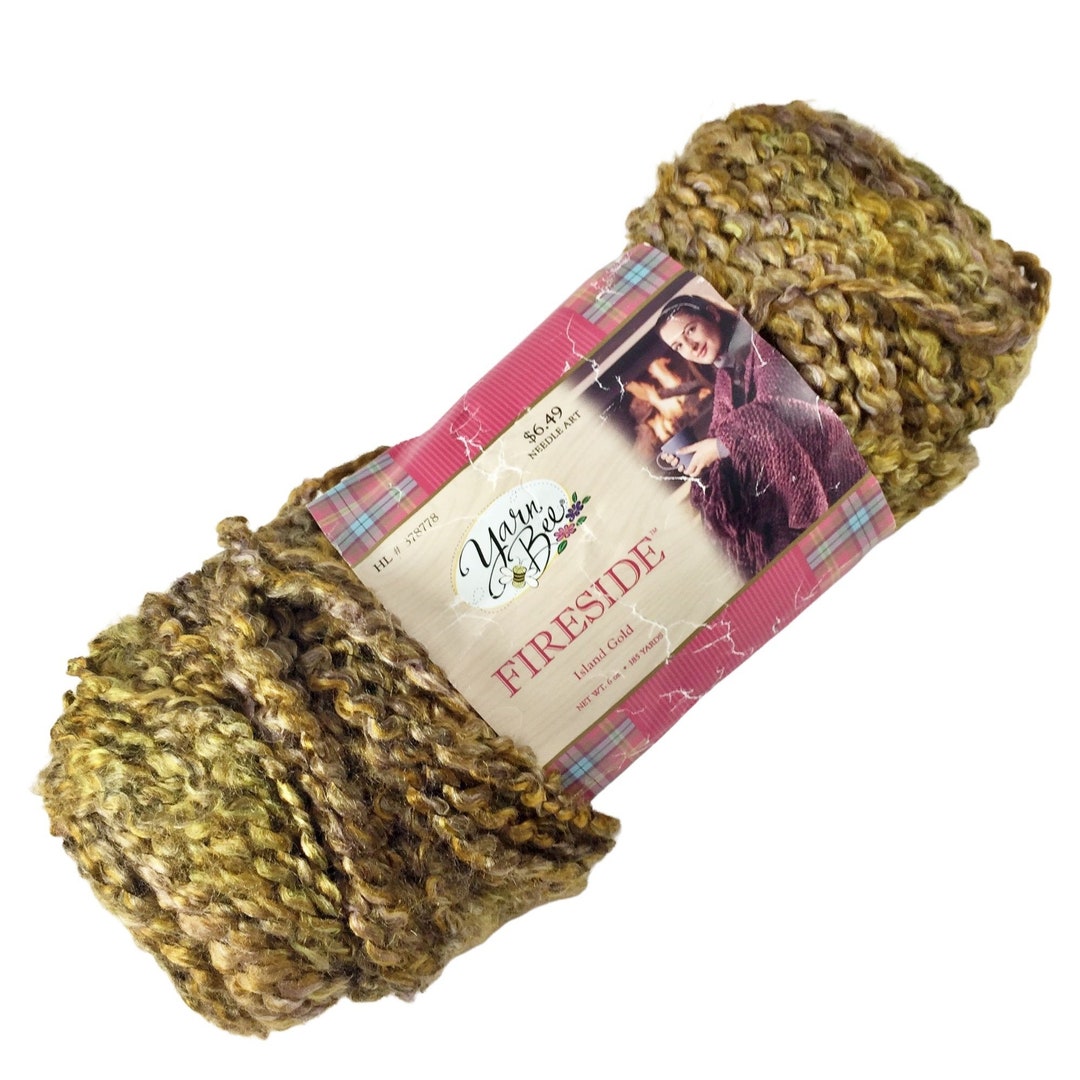 Yarn Bee FIRESIDE Island Gold Etsy