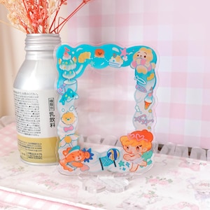 Portatarjetas individual de acrílico "Voleibol de playa" Pudding beach