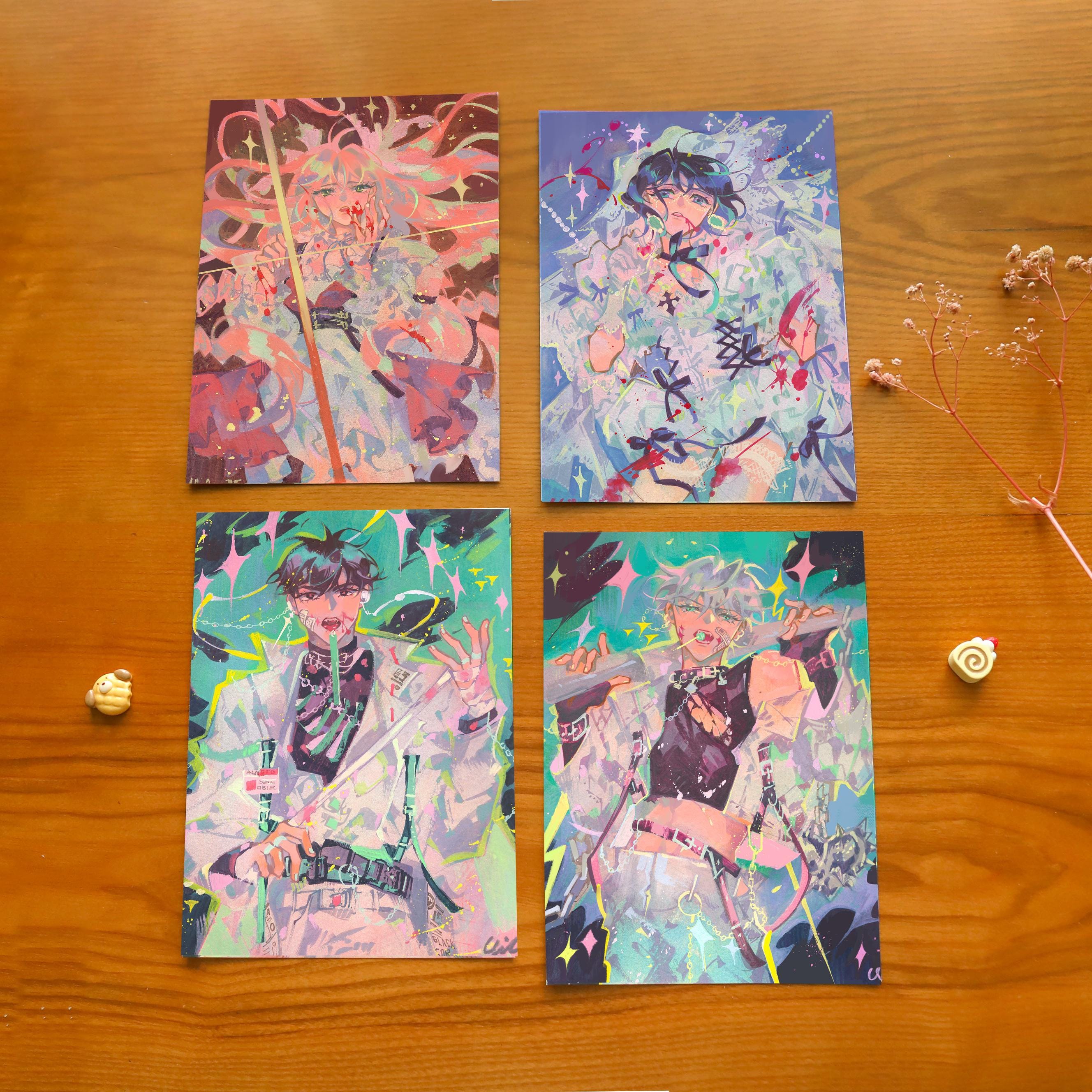 Artprint "Heartbreak Party" All-in ver. ALNST A5 artprint by Kiloom
