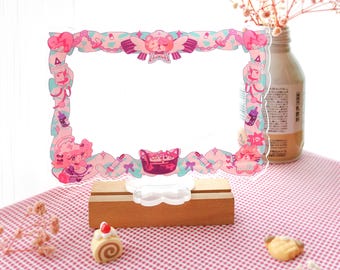 Acrylic "Heartbreak Clinic" couple photocard holder Pudding nursery clinic theme
