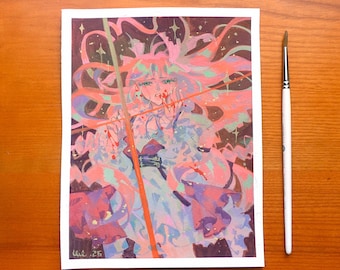 Pintura original del personaje de Heartbreak Party Mizi ver / Alien Stage