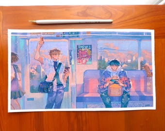 Original "First Met" | Kiloom Gouache original painting 28x38 cm