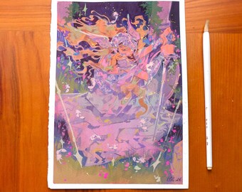 Original "Daughter of Wisdom" | Kiloom gouache original painting