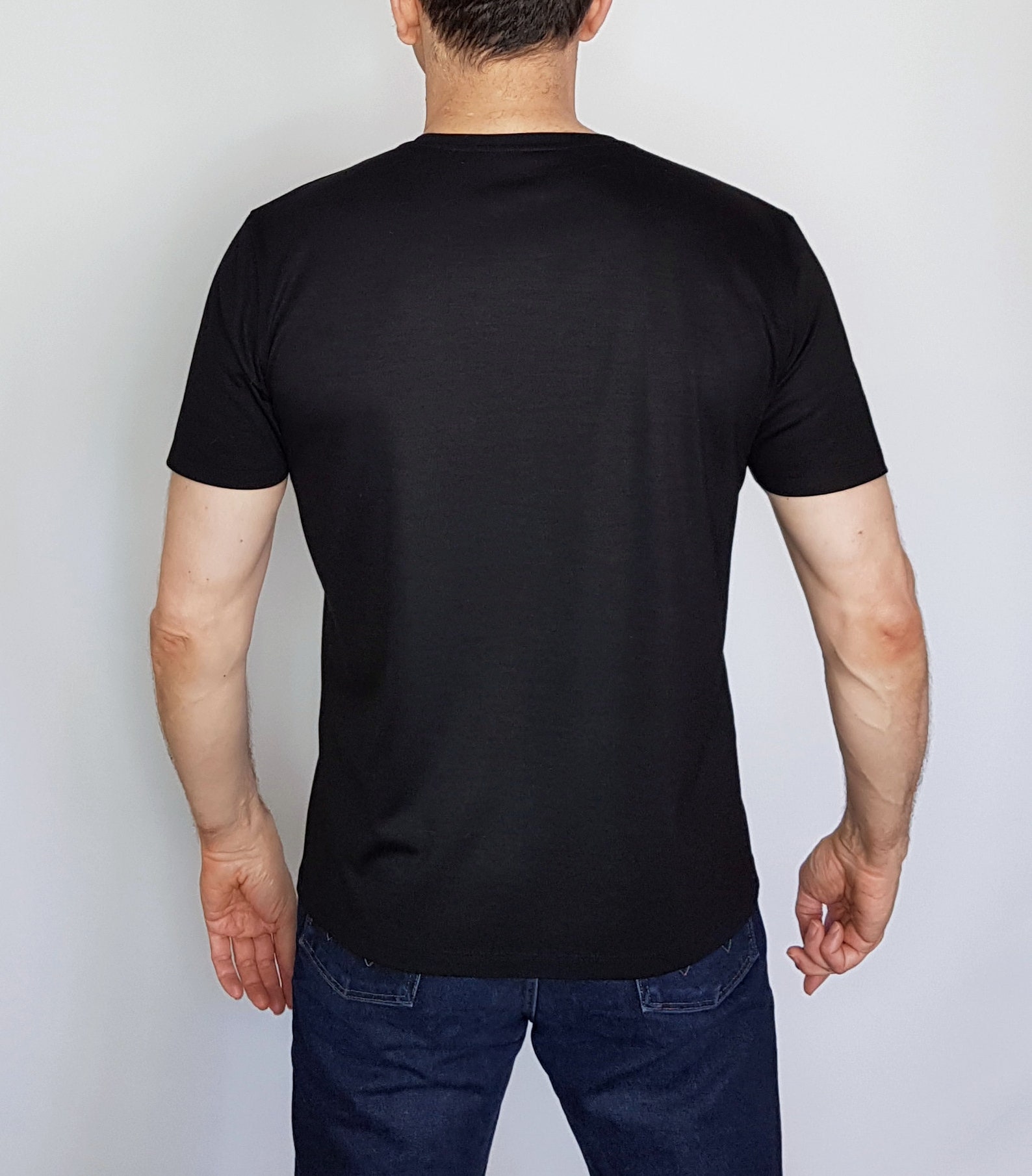 black merino wool t shirt