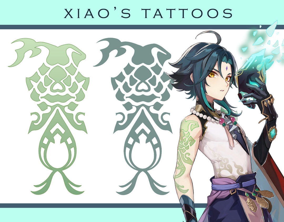 Genshin Impact Xiao Tattoo PDF Datei Cosplay - Etsy.de