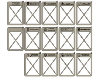 Marvel Crisis Protocol Affiliation Character Card Dividers - Year 1 [STL FILES]