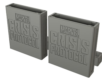 Magnetic and Standard 10 Character Card Holders [DIGITAL STL FILES]