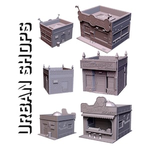 Urban Shop Terrain for War Gaming