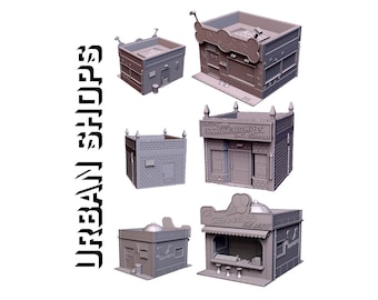 Urban Shop Terrain for War Gaming