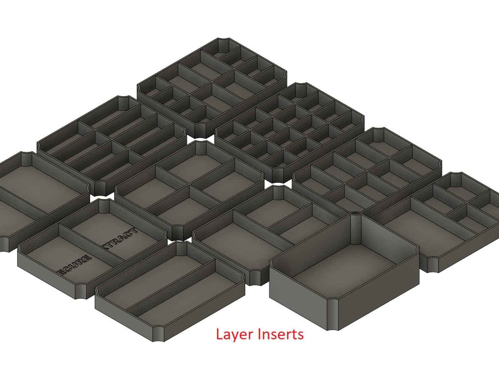 MCP Mini Tray System [STL FILES] - Etsy