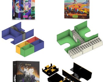 IV Studio Small Box Games Inserts - Digital Download Combo [STL/3MF Files]