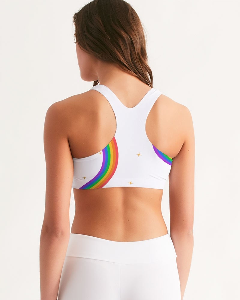 Rainbow Sports Bra, Rainbow Flag Training Bra, Gay Pride Flag