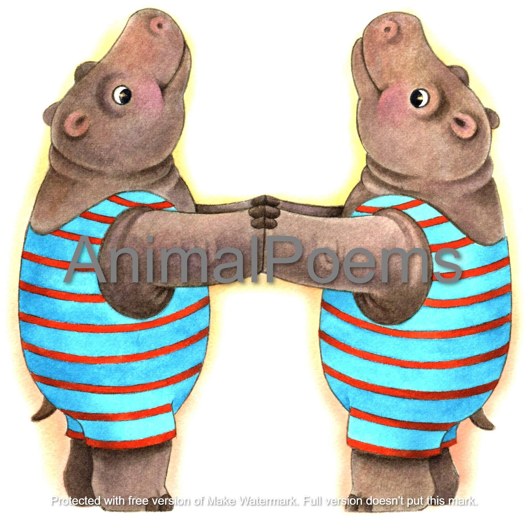 Letter H Hippo Instant Download, Digital Download, Jpg - Etsy