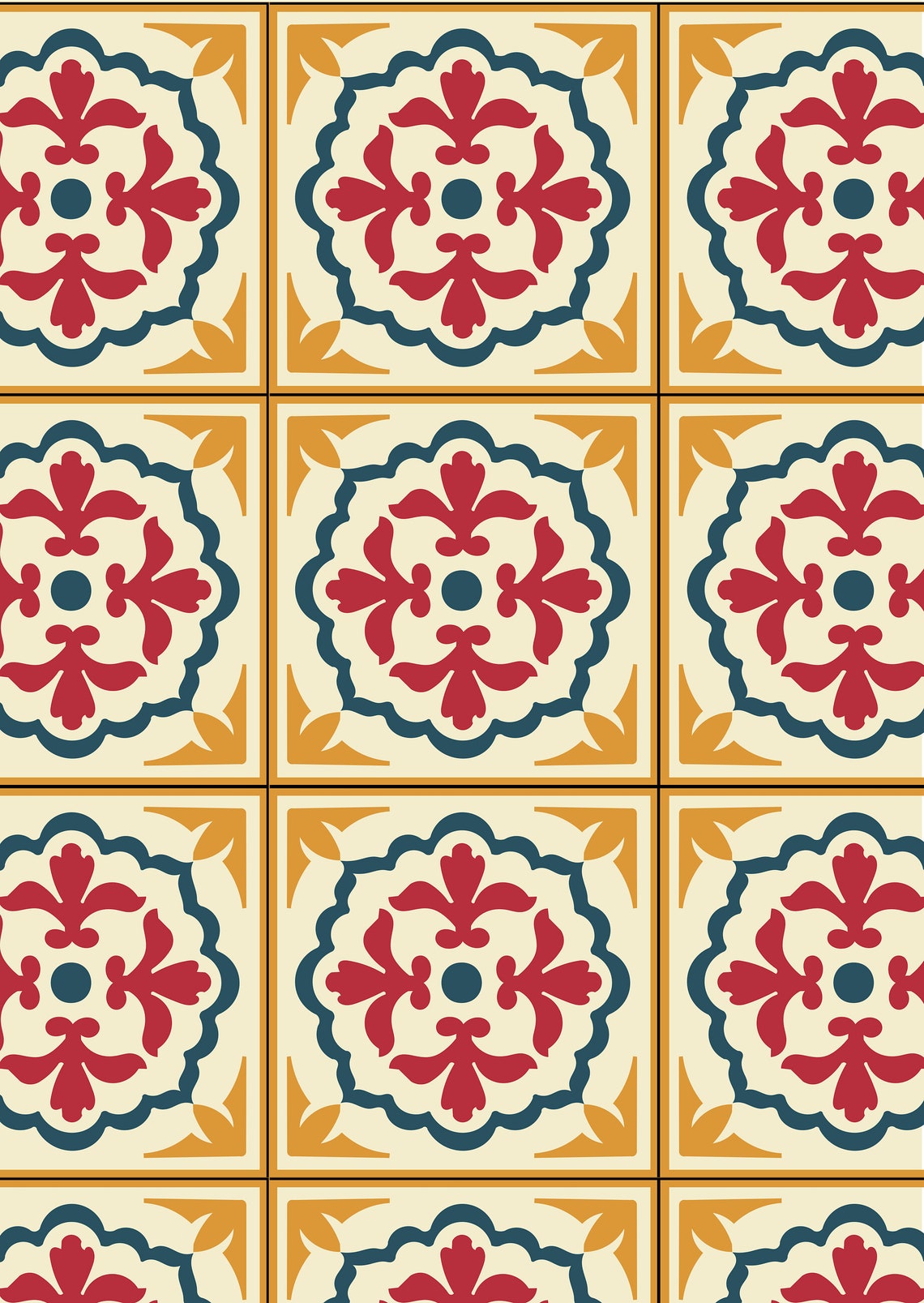 Middle Eastern Tiles Print Lebanese Tiles Print Moroccan Etsy