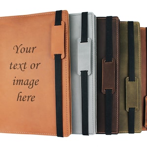Custom Logo Leather Journal, Personalized Leather Journal, Custom Engraved Notebook, Leather bound diary, Genuine leather