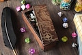 Custom Wooden Dice Vault: Personalized DnD Dice Box product logo