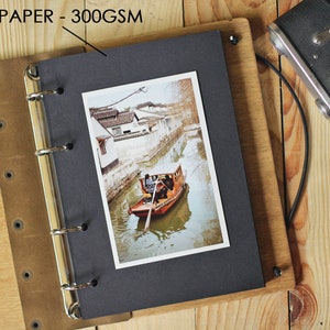 Custom photo album, Personalized Photo Album, Polaroid Photo Album, wooden guest book, A5 photo album, anniversary gift, wedding gift