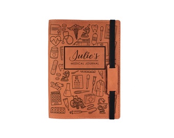 Personalized Leather Medical Journal, Graduation Gift