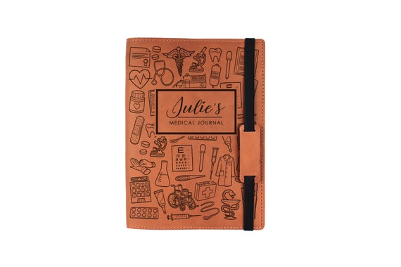Personalized Leather Medical Journal, Graduation Gift