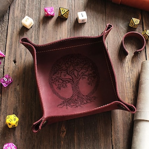 Dice Tray, Tree of Life dice tray, TRPG dice tray, RPG dice tray, Tabletop dice tray, Boardgame dice tray, DnD dice tray