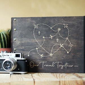 Personalized Wood Photo Album Guestbook: Engraved Wedding Keepsake