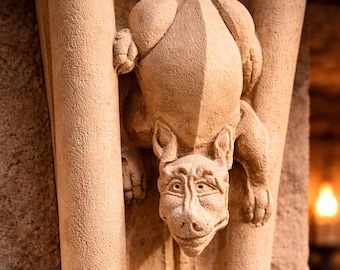 Gothic Chimera Gargoyle | Medieval Wall Sculpture | Medieval Wall Decor | Gothic Art