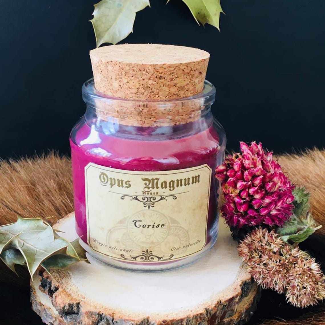 Cherryscented apothecary candle Etsy