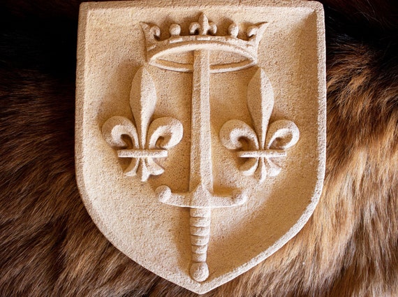 Coat of Arms of Joan of Arc – Joan of Arc Coat of Arms Wall Relief