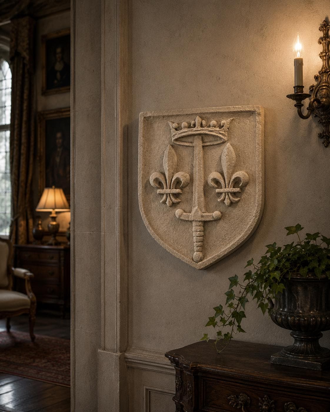 Coat of Arms of Joan of Arc – Joan of Arc Coat of Arms Wall Relief