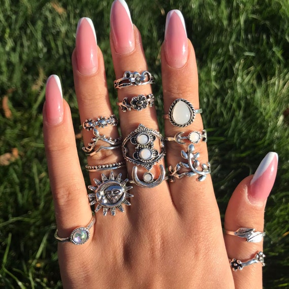 15 Pieces Silver Ring Set, Ring Sets, Gothic Ring Set, Boho Ring Set,  Silver Midi Ring, Stackable Rings, Bohemian Ring, Vintage Rings, - Etsy  Australia