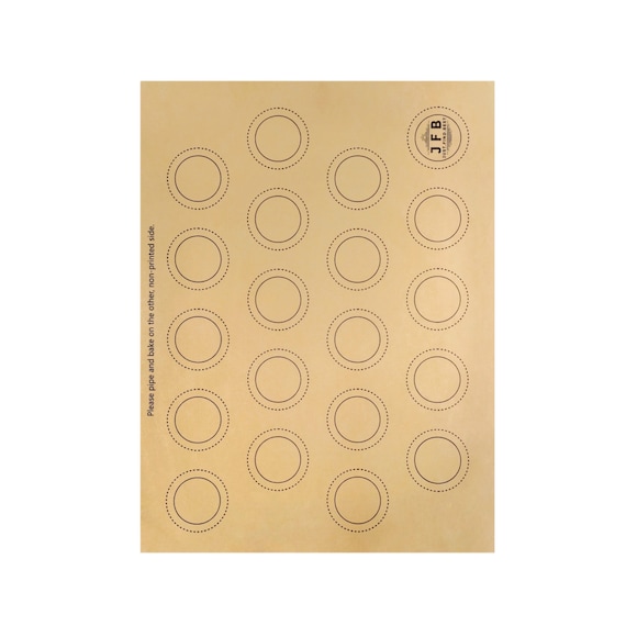 Macarons Printed Baking Parchment Papers, Unbleached, Precut 12x16 120 Sheets 