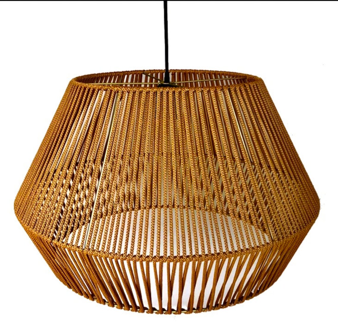 Lampara colgante Pro Deco Premium de hilo / yute / algodón / Etsy