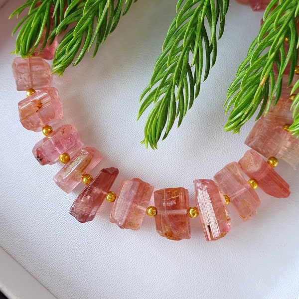 Pink Tourmaline Crystal, Tourmaline Earth Mined Mineral Rough, 100% Natural Tourmaline Raw, Loose Tourmaline Size  6-12 MM, for Jewelry