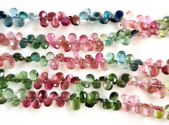 Lot De 29 Perles De Quartz Pastèque 6 Mm - Pour Création De Bijoux - Neuf
