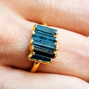 Multi Tourmaline Ring Stackable Ring | Ring for Women | Tourmaline ...