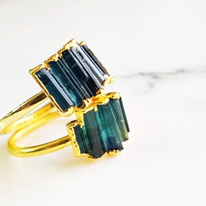 Multi Tourmaline Ring Stackable Ring | Ring for Women | Tourmaline ...