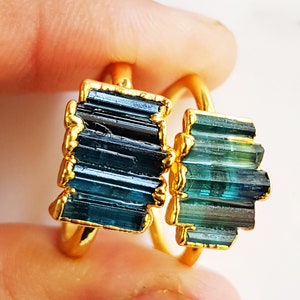 Multi Tourmaline Ring Stackable Ring | Ring for Women | Tourmaline ...