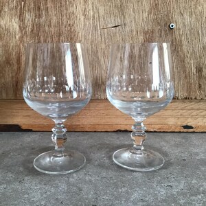 2 verres à vin en cristal, articles de bar, verres à boire vintage, articles de bar, gobelets à vin