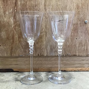 Mikasa Crystal Wine Goblets - Set of 2, 8&quot; Tall