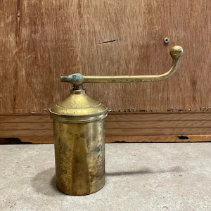 Vintage Brass Cookie Press with 3 Discs, Old Cookie Press