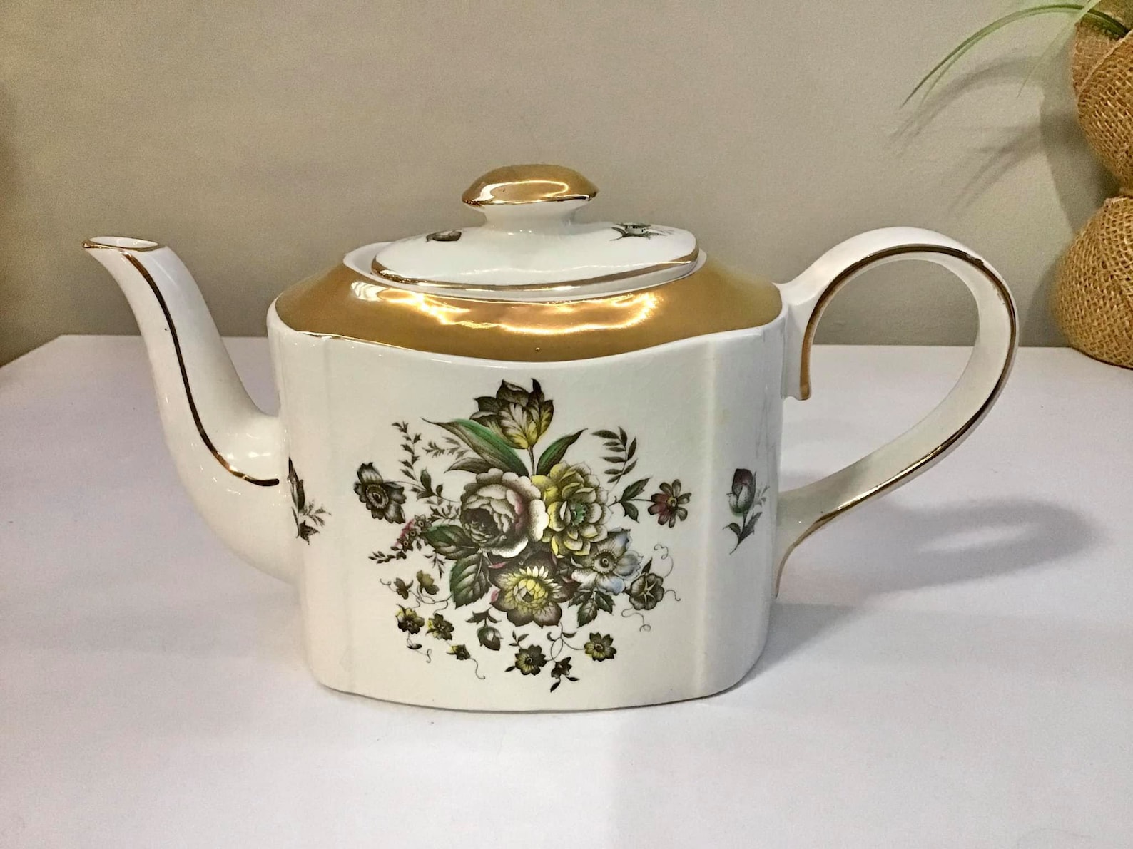 Vintage Arthur Wood Teapot Made in England 1930 Bone China Etsy