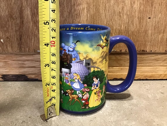 Vintage Walt Disney Mug, 100 Years of Magic Cup Mug, Collectible Drinking 