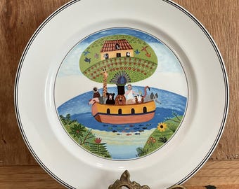 Villeroy & Boch Design Naïf Noah's Ark Plate – Gérard Laplau Vitro-Porcelain (10.5")