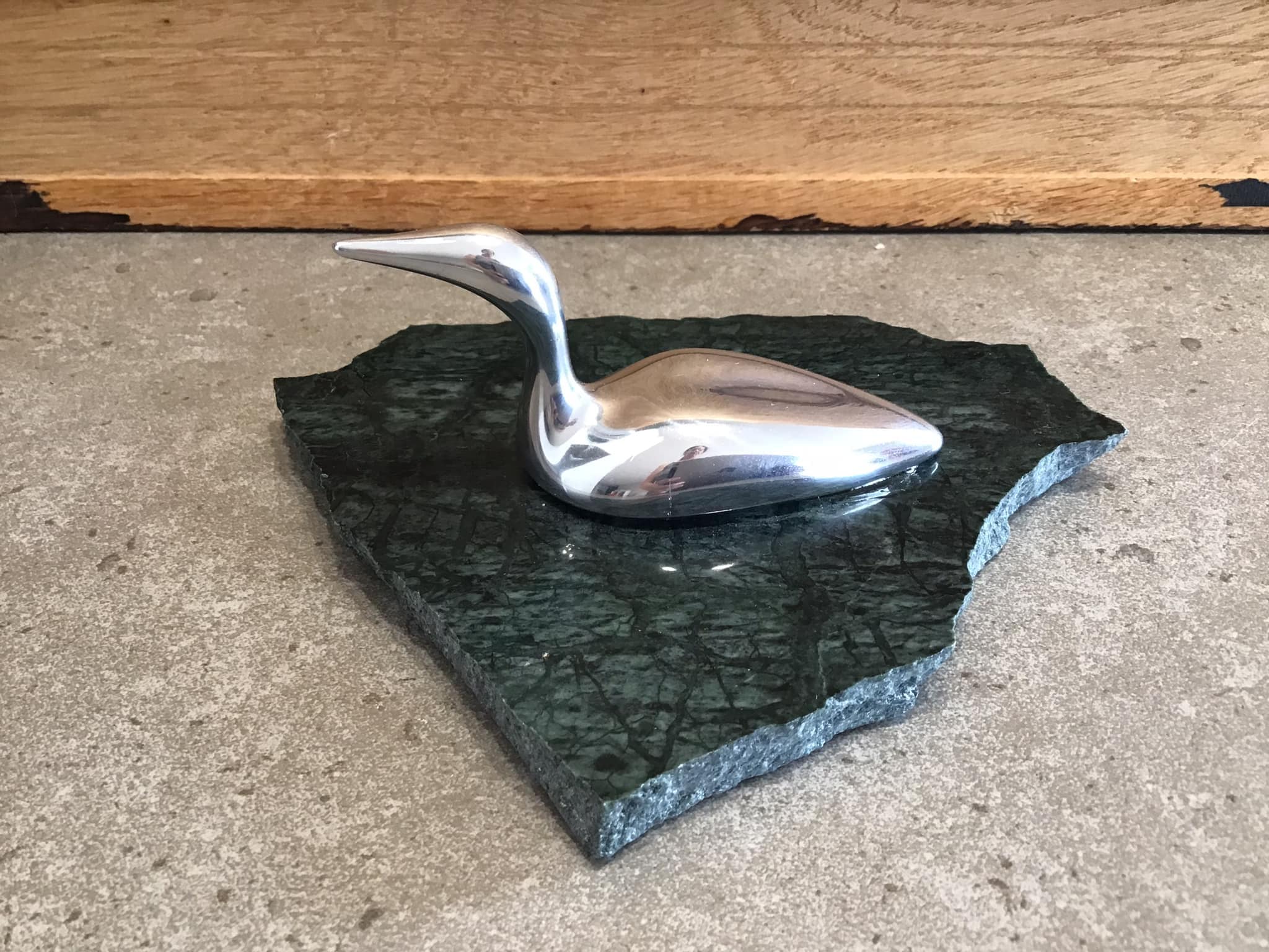 Hoselton Sculpture ホセルトン 銀色の置物 「海の見える風景」 Hoselton sculpture - Etsy 日本