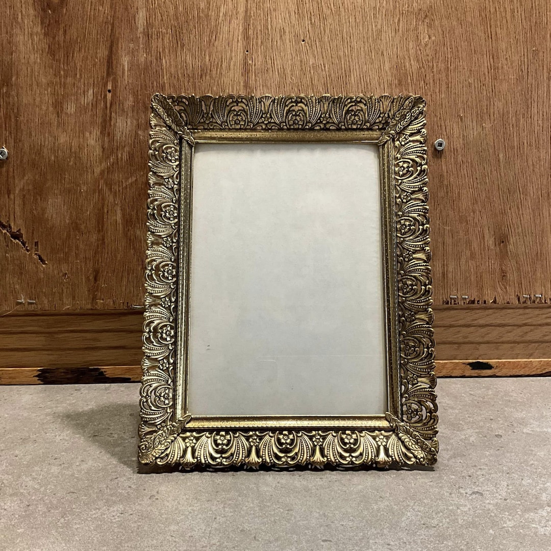Vintage Ornate Gold Tone Metal Filigree Frame, 5x7 Photo Display - Etsy