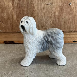Old English Sheepdog Figurine Animal Ornament