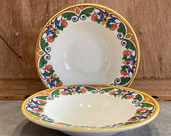2 Bombay Plates Made in Portugal Dishwasher-Microwave Safe
